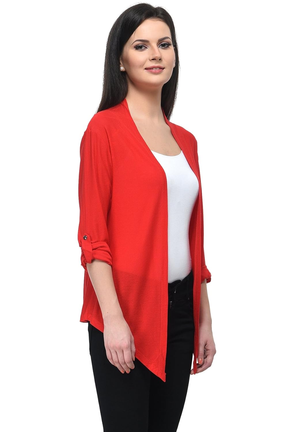 frenchtrendz women viscose crepe shrug