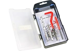 Highking Tool Thread Repair Kit, M7 x 1.0mm Metric Thread Repair Insert Kit Compatible Hand Tool Set for Auto Repairing (M7-1.0)