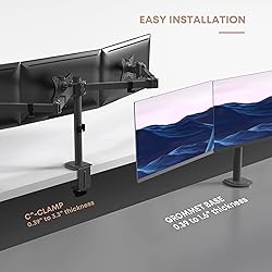 Triple Monitor Mount, 3 Monitor Desk Mount for 3