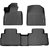 SMARTLINER All Weather Custom Fit Floor Mats 2 Row Liner Set Compatible with 2020-2025 Hyundai Palisade