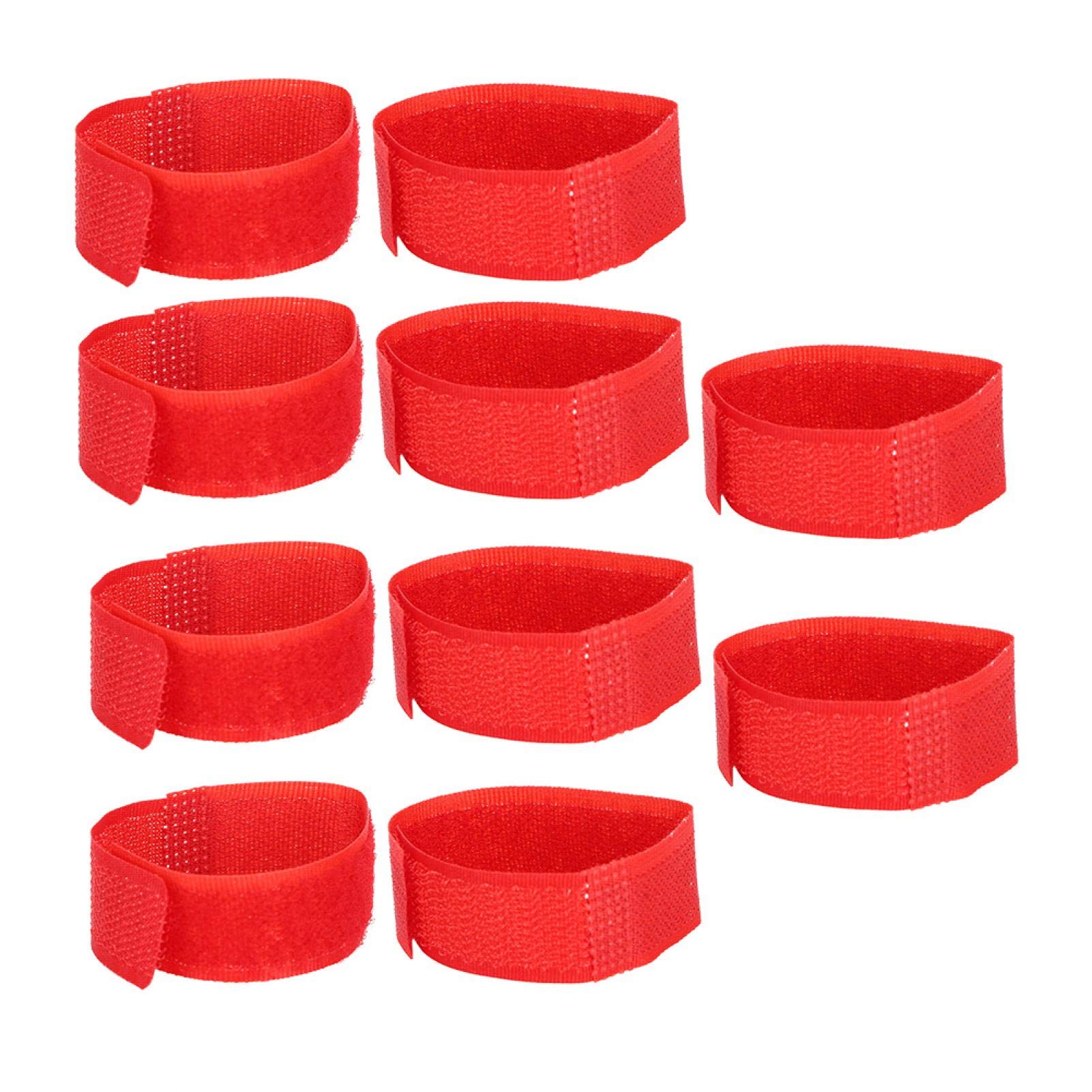10pcs Anti-Crow Rooster Collar for Pet Roosters - No-Crow Chicken Collar Noise Free Neckband to Prevent Crowing (Normal-red)