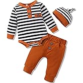 VINUOKER Newborn Baby boy clothes Preemie outfit long Sleeve Cotton Pants Sets Infant Fall Winter Clothes