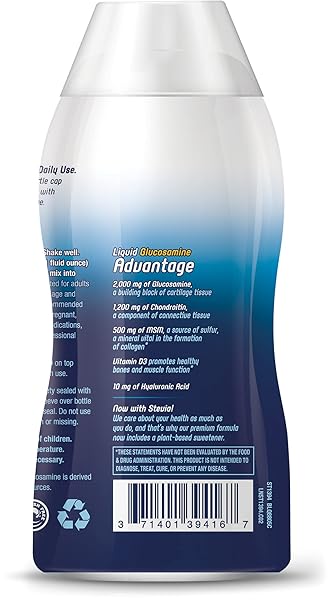 NATURE’S WAY ULTRA-STRENGTH JOINT MOVEMENT GLUCOSAMINE LIQUID, GLUCOSAMINE, CHONDROITIN, MSM WITH VITAMIN D3 & HYALURONIC ACID, FAST-ABSORBING LIQUID, JOINT SUPPORT SUPPLEMENT*, BERRY FLAVORED, 16 OZ