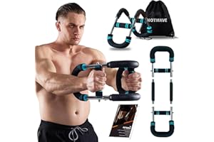 HOTWAVE Twister Arm Exerciser,Adjustable Spring Workout Bar, Forearm Triceps Chest Enhanced Exercise Strengthener,Portable Ho