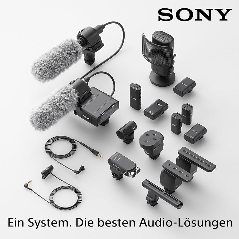 ECM-B10, Kabelloses Shotgun Mikrofon, Rauschunterdrückung, einfache Bedienung, Ideal für Kameras, Interviews, Vlogs, Content Kreation, Streaming