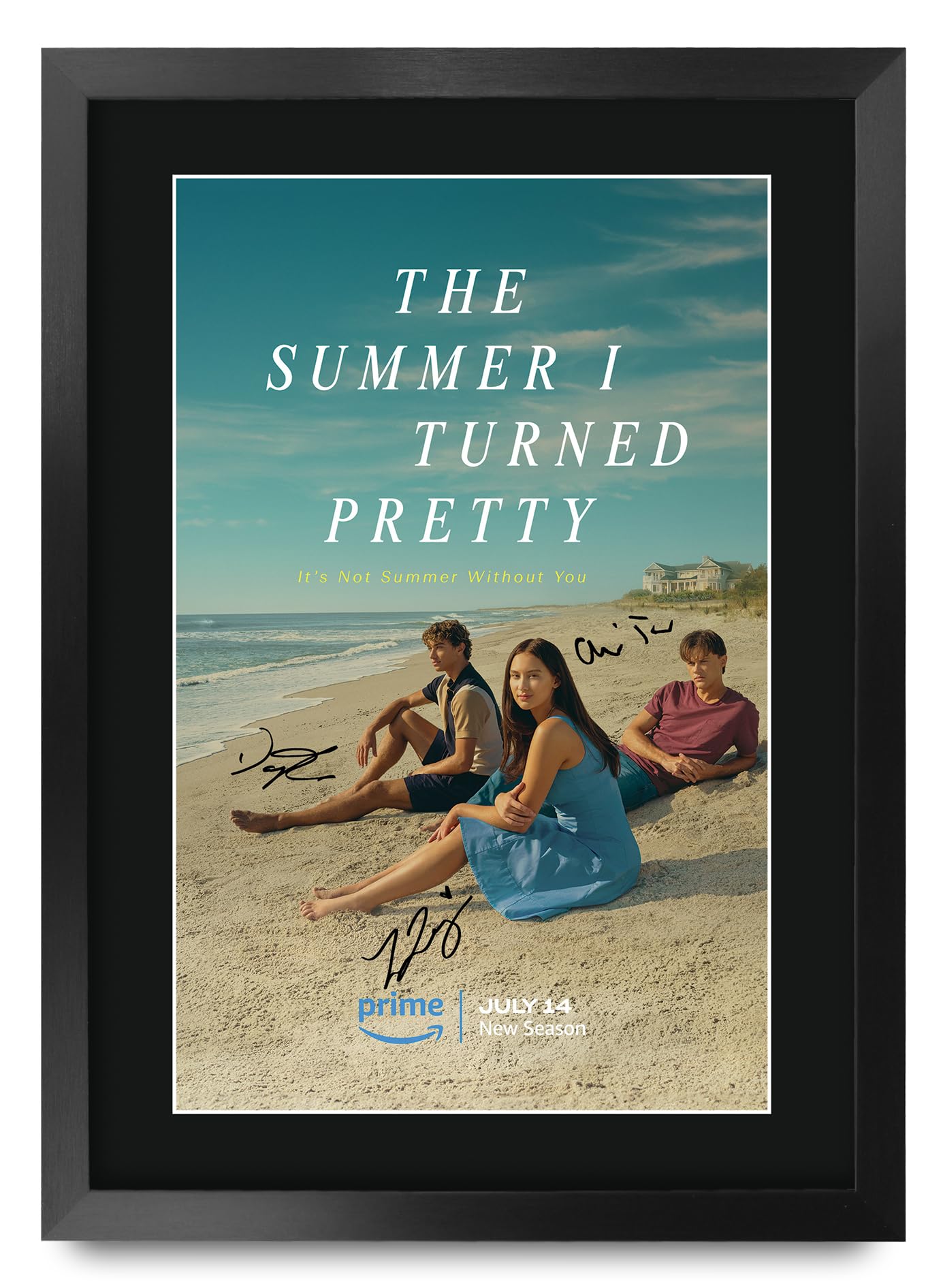 HWC Trading FR A3 The Summer I Turned Pretty Gifts Printed Signed Autograph Poster for TV Memorabilia Fans - A3 Framed