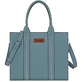 Montana West × Wrangler Large Tote Bags Purses for Women Work Top-Handle Handbags with Strap
