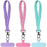 Xelsluthe 3 Pcs Phone Wrist Strap, CellPhone Lanyard with Tether Tab, Wrist Phone Lanyards, Universal Smartphone Wristlet Keychain for Women Men