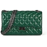 Gladdon Quilted Crossbody Purse for Women Trendy Ladies Shoulder Bag with Chain Designer Purses
