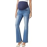 Maternity Jeans Over The Belly Slim Stretch Flare Maternity Pants Casual Belly Bell Bottoms Maternity Work Pants