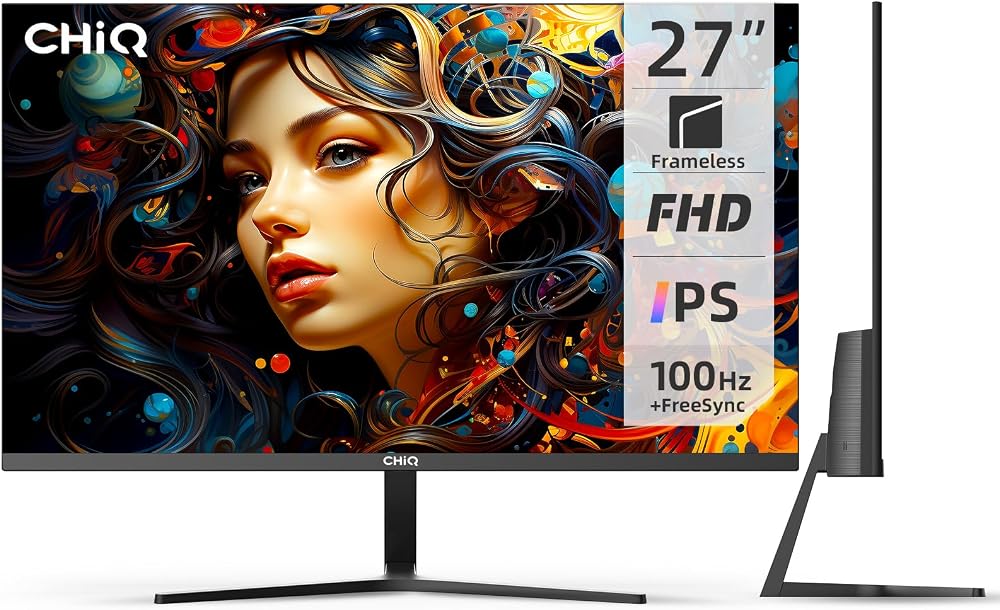 CHiQ 27F650R 27 Inch Monitor IPS 100Hz FHD 99% sRGB Type-C HDMI DP VGA