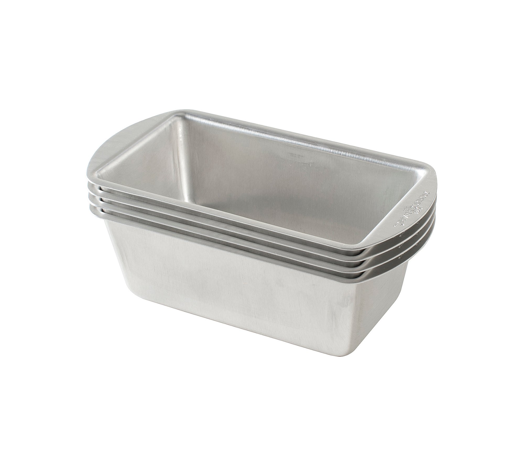 Photo 1 of Nordic Ware Natural Aluminum Commercial Mini Loaf Pans, Four 2-Cup Pans