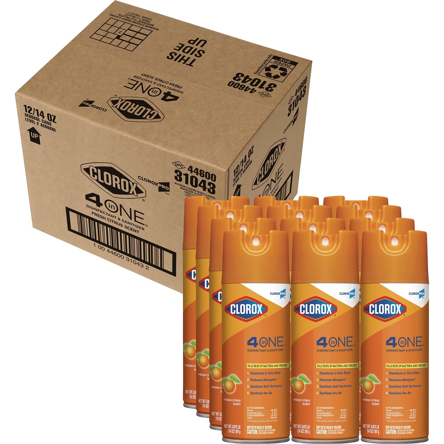 Clorox Commercial Solutions 4 in One Disinfecting Cleaner 14 Ounce S | amzdealz