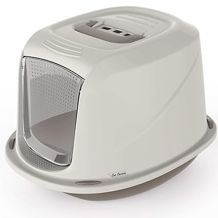 Katze Galaxy Kapuzen Katzenklo Kitten WC-Filter Tragegriff Klappe Tür 4 Farben