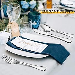 LIANYU 36-Piece Silverware Set with Serving
