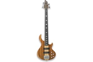 GSTYLE Fretless 5 String Electric Bass Guitar Millettia Laurentii+Okoume body