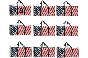 SOFTKISS 9 Pack Extra Large Heavy Duty Moving Bags - Waterproof Storage Bags With Zipper And Handles,Backpack Straps Strong Tote Bags For Clothes,Alternative To Moving Box, Handbags