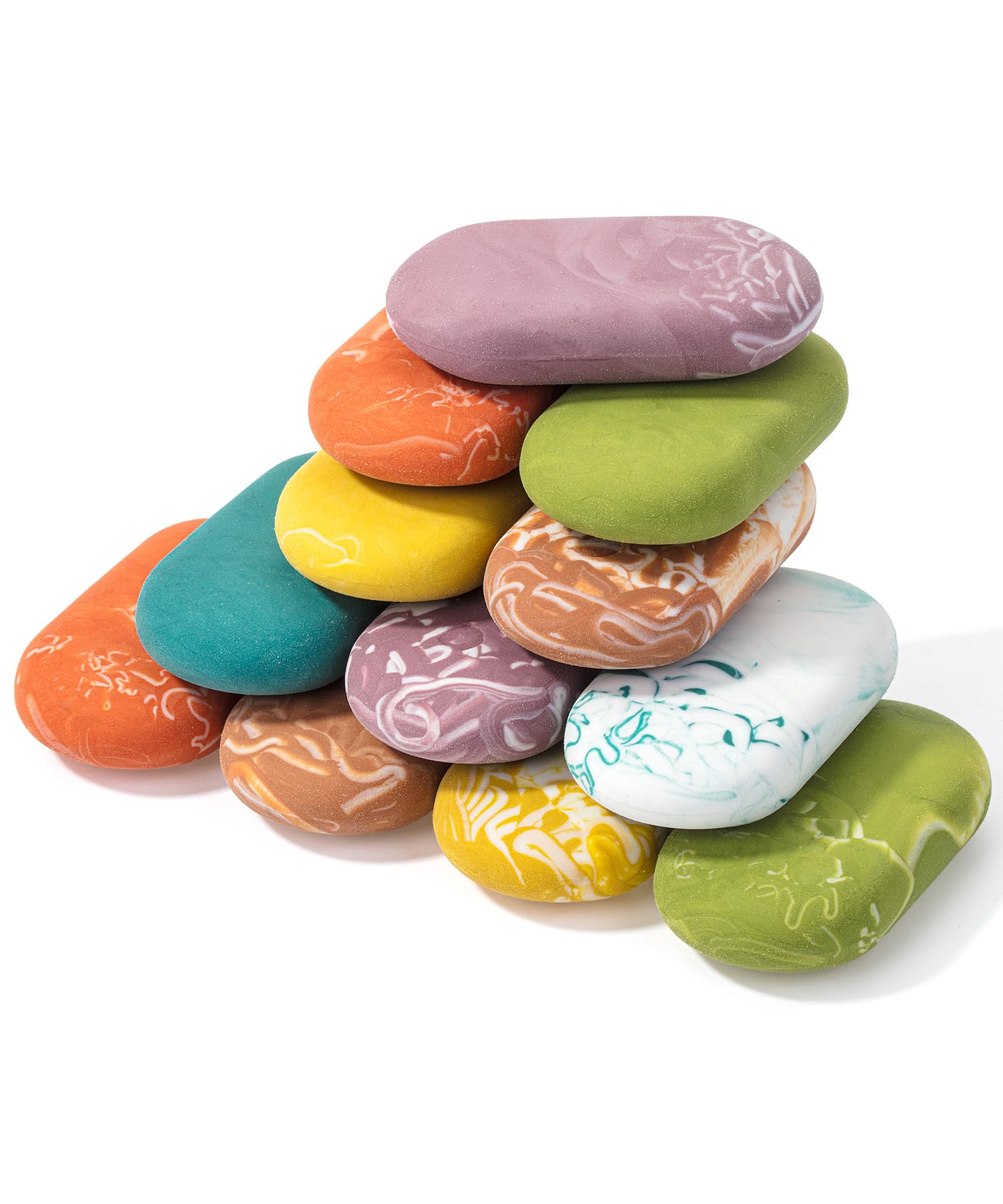 Photo 1 of **FACTORY SEALED** Mr. Pen- Erasers, 12 Pack, Earthy Colors, Marble Pencil Eraser, Erasers for Pencil, Mr Pen Erasers