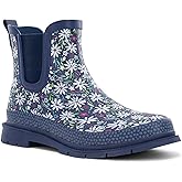 Western Chief Women's Waterproof Chelsea Ankle Rain Boot with Elastic Gore and Rubber Lug Outsole – Stylish and Functional for Rainy Days