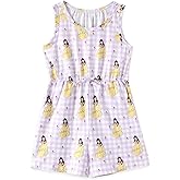 Disney Princess Frozen Elsa Minnie Mouse Stitch Girls Romper Sleeveless Jumpsuit Cute One Piece Outfit For Toddlers & Kids