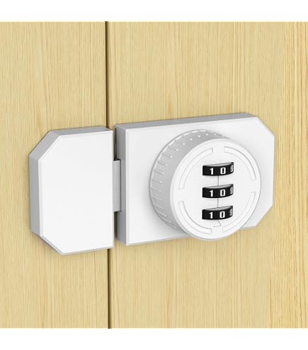 3-Digit Combination Cabinet Lock – Zinc Alloy Keyless Lock For Drawers & Doors