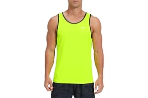 KPSUN Men's Quick Dry Sports Tank Tops Athletic Gym Bodybuilding Fitness Sleeveless Shirts for Beach Running Workout