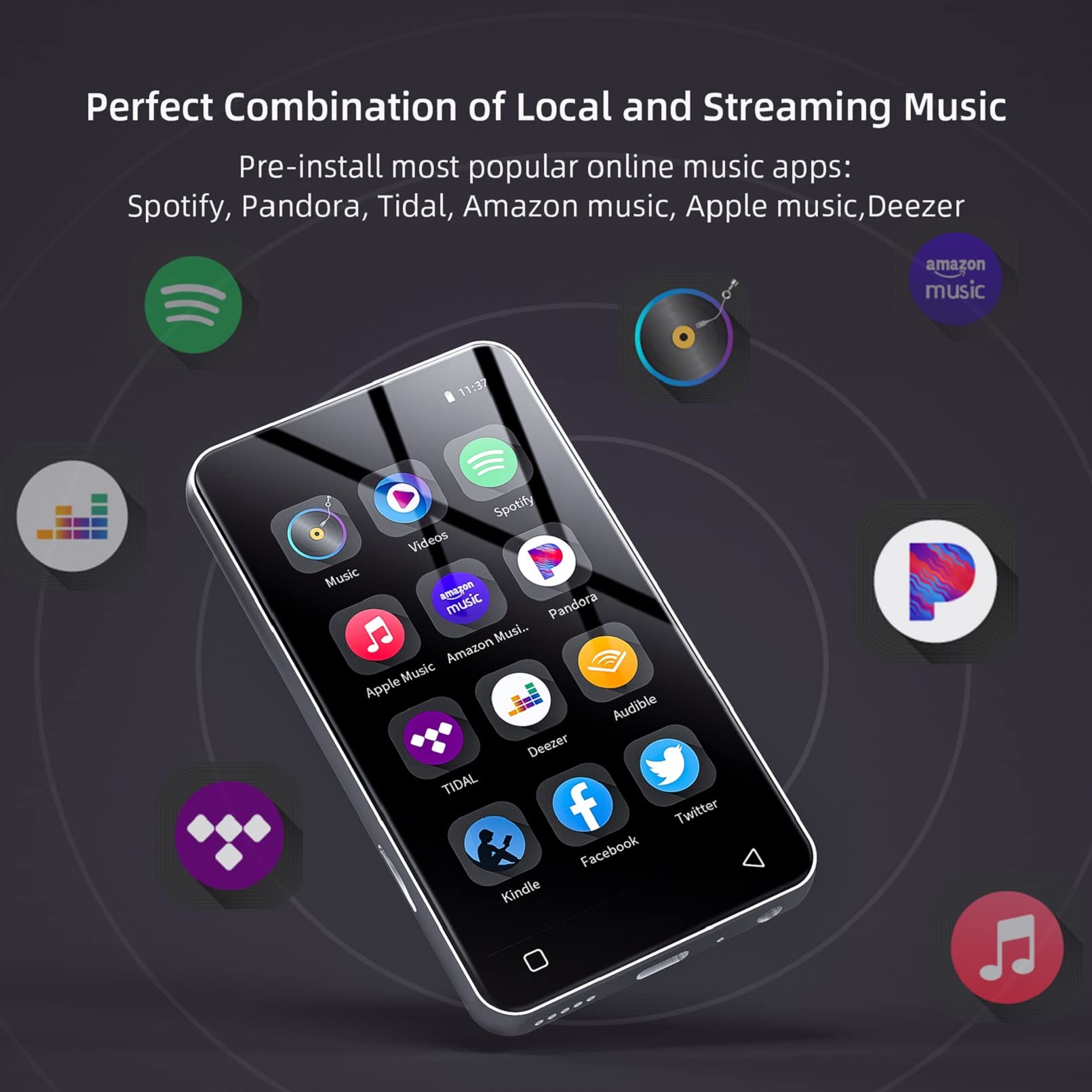 MP3 Player with Bluetooth and WiFi, 4