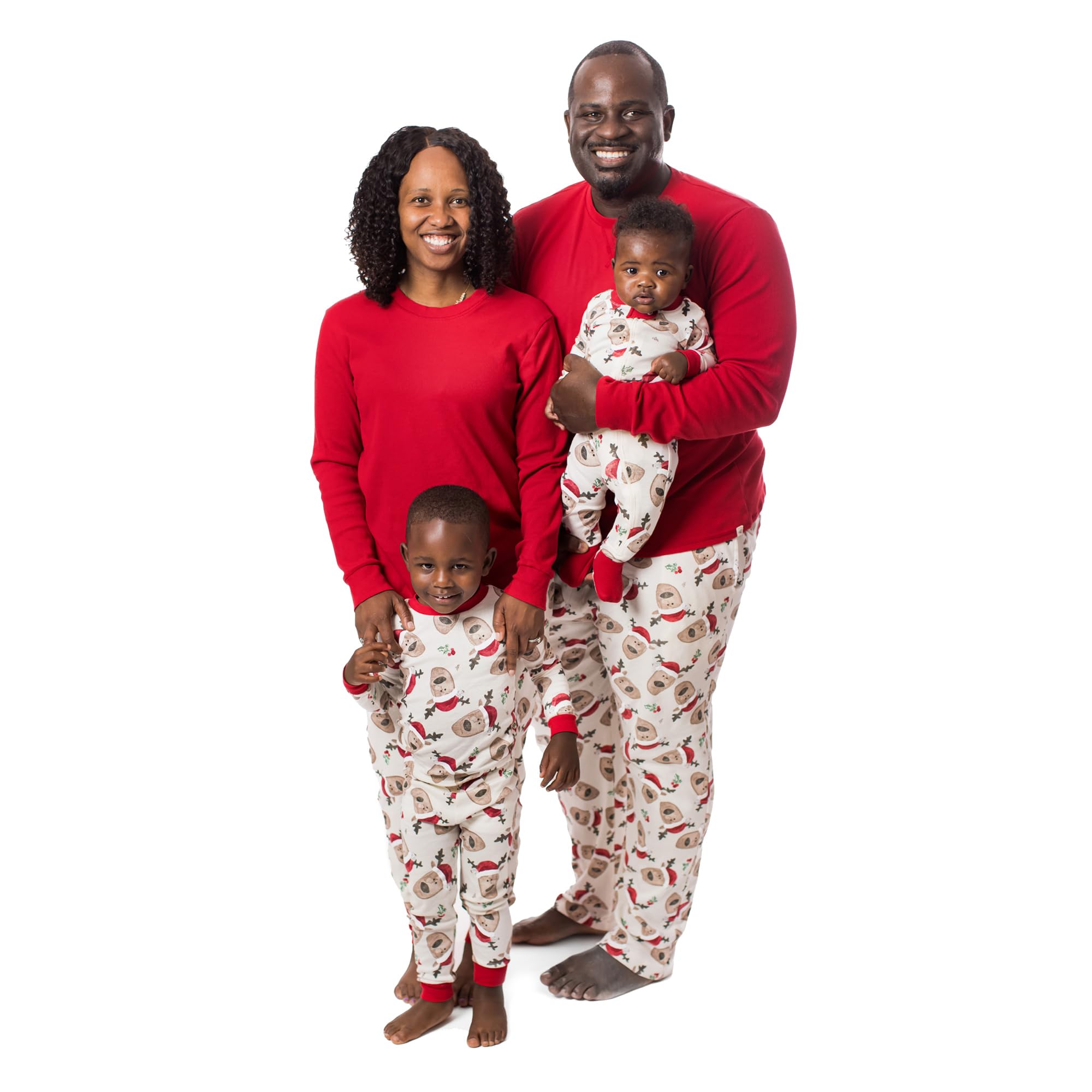 Photo 1 of Burt's Bees Baby Family Matching Holiday Pajamas - Organic Cotton PJs for Infants, Toddlers, Kids, Men, and Women