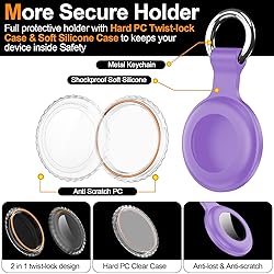 2Pack,Compatible with Airtag Holder Case with