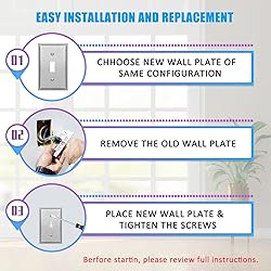 Toggle Light Switch Decorator Metal Wall Plate