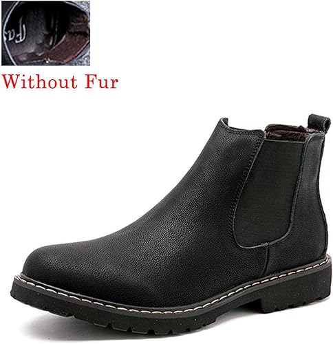 mens black leather winter boots