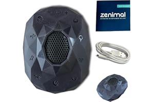 Zenimal Teen and Adult Meditation Audio Player - Patented Screen-Free Mindfulness Device with 9 Audio Meditations and 60 Minutes of Soothing Sounds and Music, Onyx