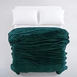 MOONLIGHT20015 Fleece Blanket King Size 270x230 cm Emerald 400 GSM view 4