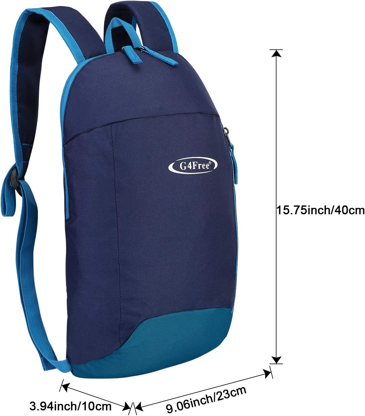 G4Free Hiking Backpack 10L Lightweight Compact Versatile Outdoor Backpack for Men Women, Dark Blue, 10 Long - Image 4