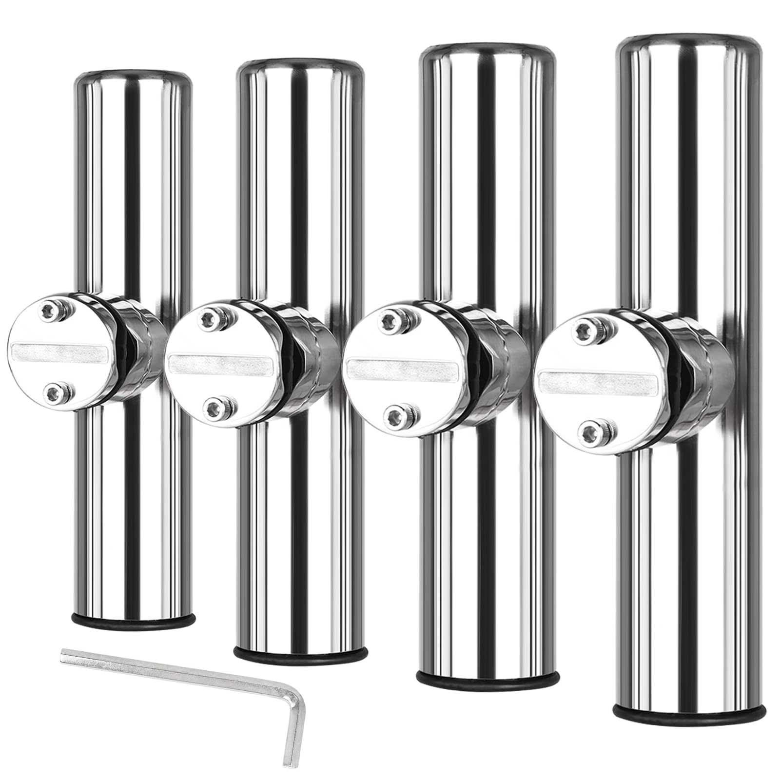 fishing rod holders for 1 1 2 inch rail Single .875-1" Mount Dual Axis Holder and now theres a module to make installation much easier Clamp-on Boat Rod Holder