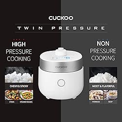CUCKOO IH Twin Pressure Small Rice Cooker 15 Menu