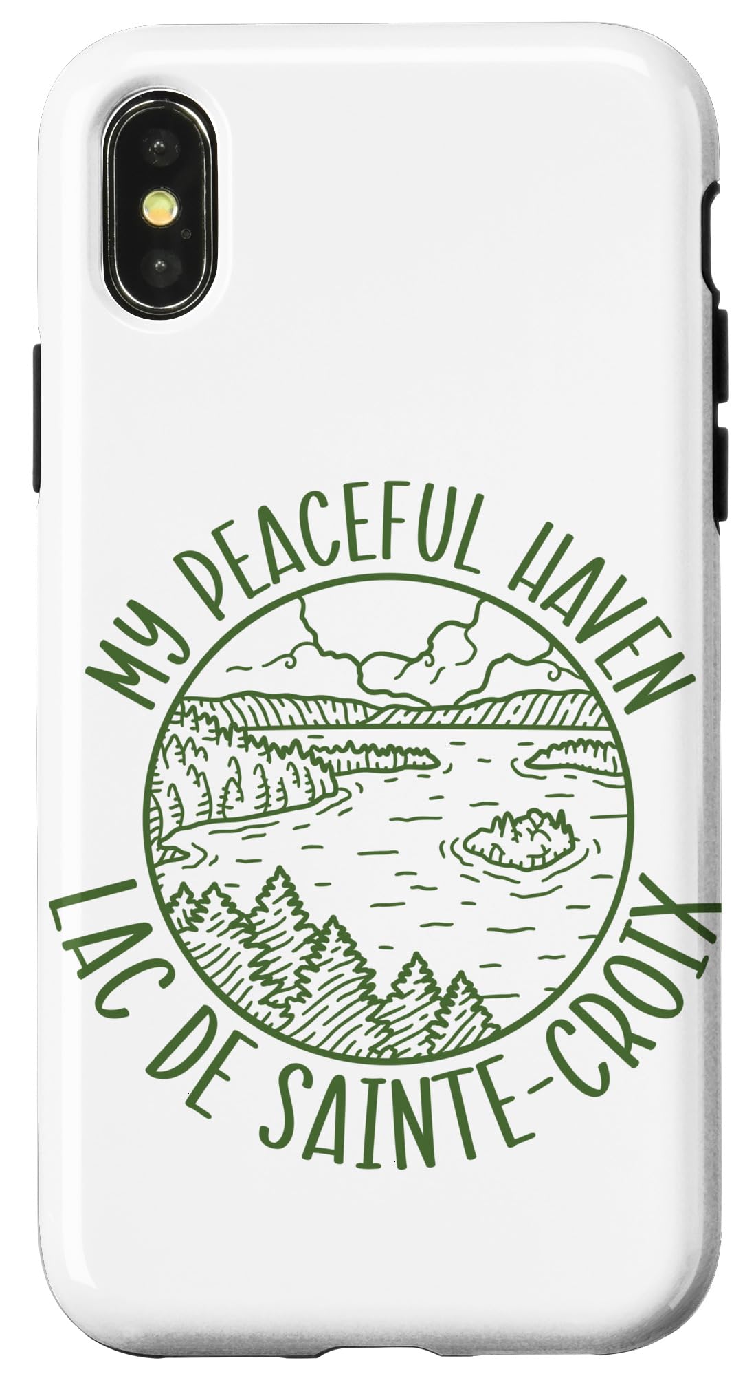 iPhone X/XS Peacefulness at Lac de Sainte-Croix Case