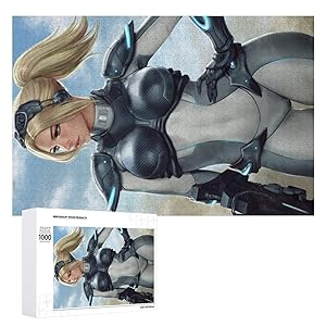 Wooden Jigsaw Puzzles Difficult 500/1000 Pieces,Nova - Starcraft,Sexy Girl Anime Game Entertainment DIY Toys Creative Gift Home Decor for Adult and Kids,Boys,Girls