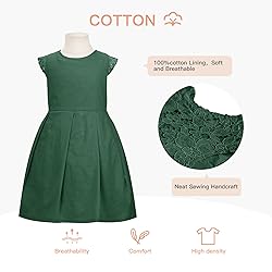 ALLOVIN Girls and Toddler Graduation Sleeveless