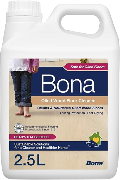 Bona Oiled Wood Floor Cleaner Refill 2.5 Litre Clean Nourish