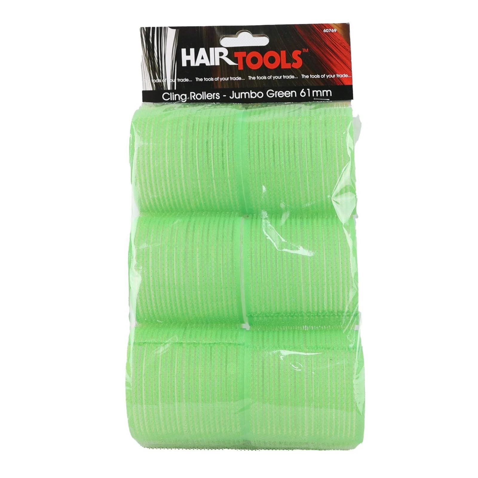 Hair Tools Cling Rollers. Self Grip Roller Set. Volume Rollers For Curling And Styling. Use On Wet Or Dry Hair. Salon Hairdressing Curlers For Long Or Short Styling (6 Pack x 61mm)