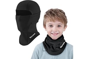ICOCOPRO Kids Balaclava, Unisex Ski Mask Kids, Neck Warmer Gaiter Fleece Windproof Cycling Balaclava for Boys and Girls