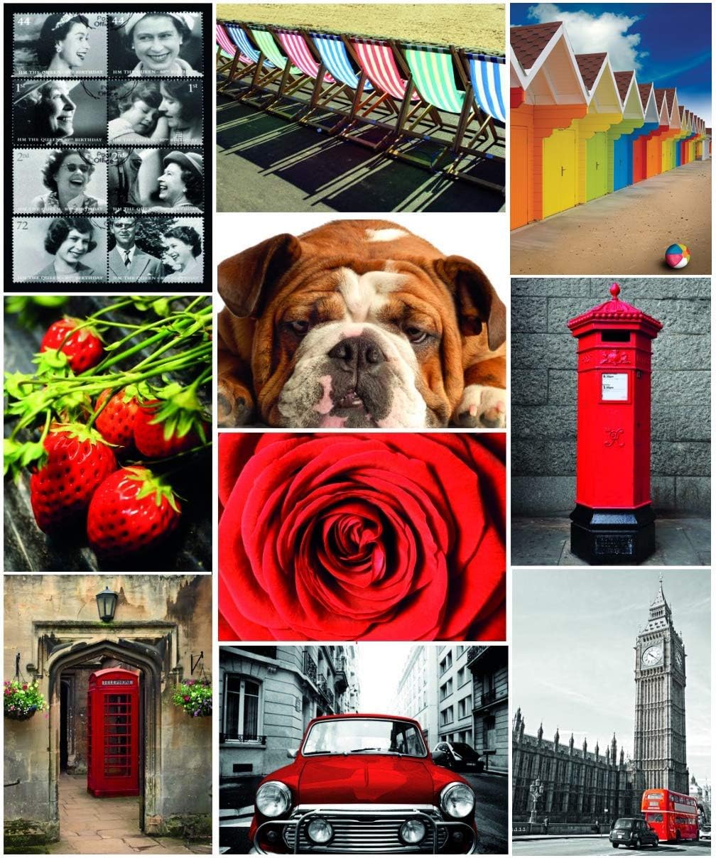 50 Best of British Postcards Pack (Without Envelopes)