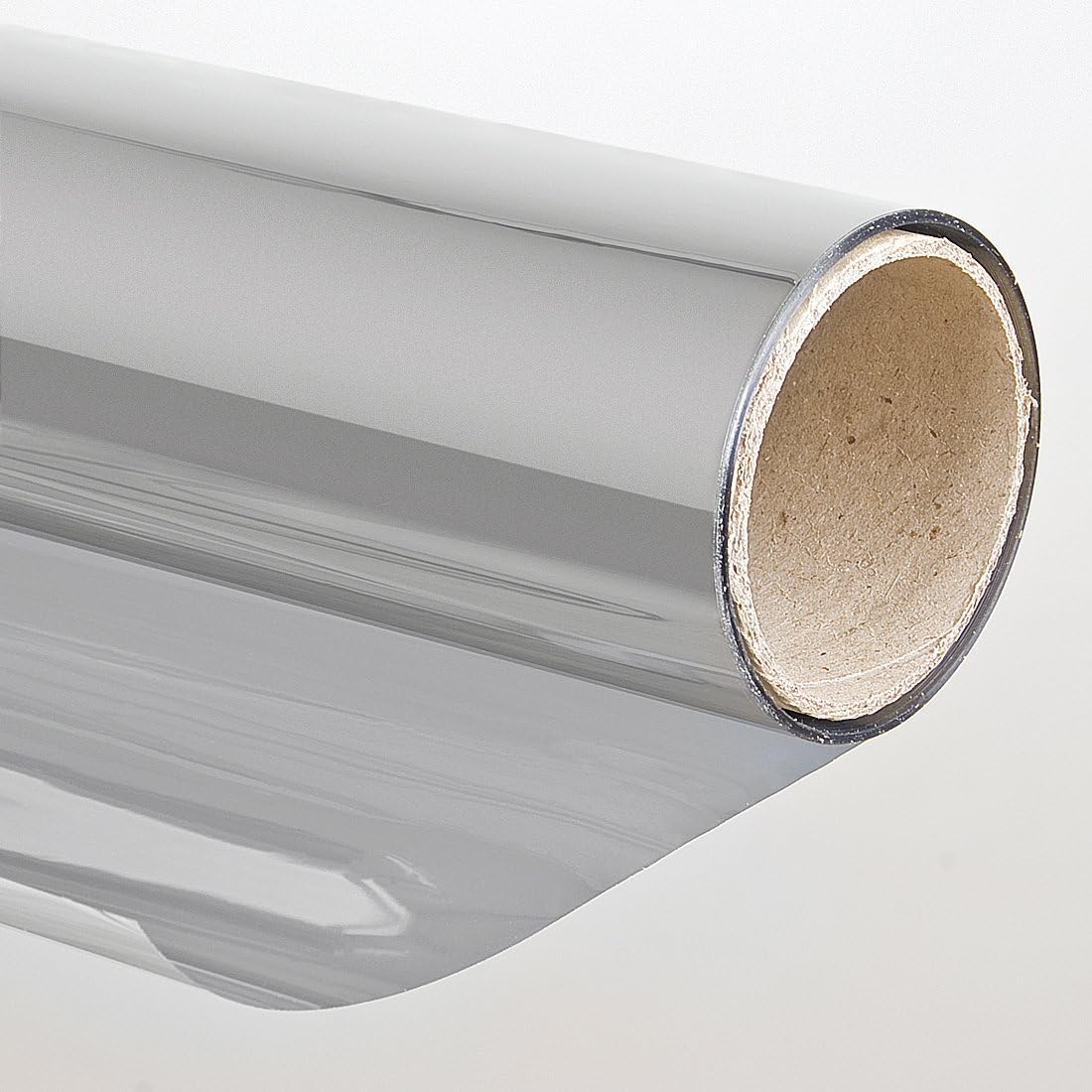 LGHSWDQ Silber Aluminiumfolie Fensterfolie - Blickdicht & 90% UV-Schutz Für Heimbüro & Bad