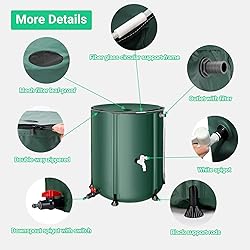 FAMIROSA 50 Gallon / 200L Collapsible Rain