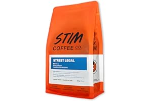 Stim Coffee Co. - Street Legal - Whole Bean 100% Arabica Coffee - Medium Roast (340g) - Roasted coffee beans for Espresso, V6
