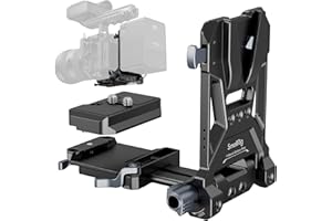 SMALLRIG Foldable V Mount Battery Plate for Sony FX3 / A7 IV / A7S III, for Canon R5 / R6, for Nikon Z8, with QR Plate for Ar