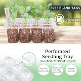 VDYXEW 5 Pack Propagator with Lights Seed Trays 60 Cells Lids Mini Greenhouse view 7