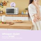 COMFEE' 700W 17L Mini Microwave Oven White Sage Green CMO-MP012ND(GN)-UK view 4