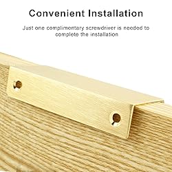 Cionyce 6 Pack Hidden Cabinet Pulls 3.15"/80mm